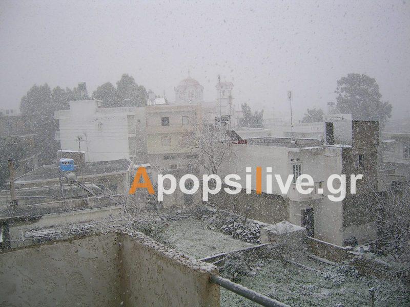 Όταν το χιόνι είχε σκεπάσει το Τυμπάκι και τις Μοίρες – Εικόνες από το Φεβρουάριο του 2004!